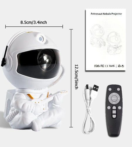 Galaxy Star Projector Night Light Astronaut Space Projector Starry Nebula LED Ceiling Lamp for Bedroom Home Decor Kids Gift