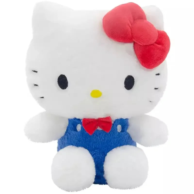 Sanrio Hello Kitty Anime Kuromi Melody Cartoon Cute Plush Stuffed Toys Soft Pillow Plushies Keyring Doll Birthday Gifts for Girl
