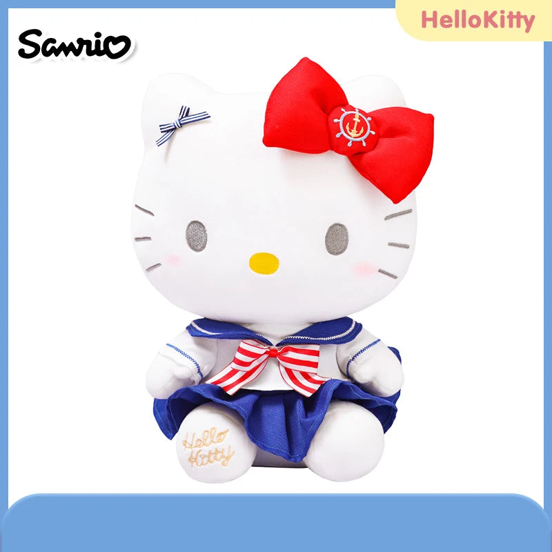 Sanrio Hello Kitty Anime Kuromi Melody Cartoon Cute Plush Stuffed Toys Soft Pillow Plushies Keyring Doll Birthday Gifts for Girl