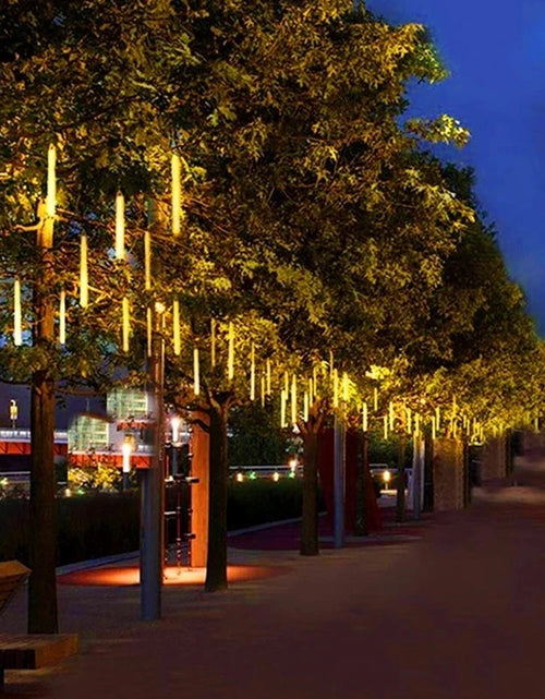 Load image into Gallery viewer, Outdoor Meteor Shower Christmas Lights 10 Tubes 192 Led Hanging String Lights for Garden Tree Holiday Party Decoation Lamp
