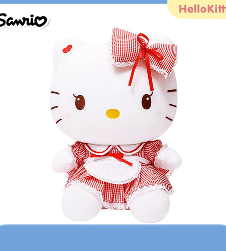 Sanrio Hello Kitty Anime Kuromi Melody Cartoon Cute Plush Stuffed Toys Soft Pillow Plushies Keyring Doll Birthday Gifts for Girl