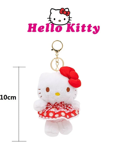 Load image into Gallery viewer, Sanrio Hello Kitty Anime Kuromi Melody Cartoon Cute Plush Stuffed Toys Soft Pillow Plushies Keyring Doll Birthday Gifts for Girl
