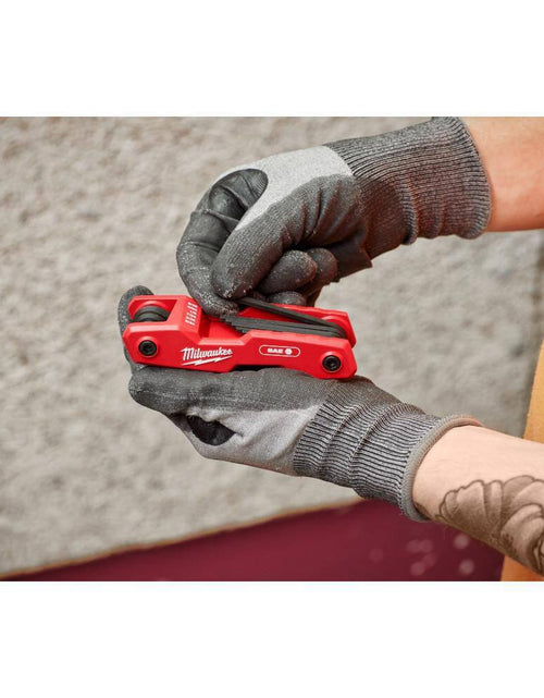 Load image into Gallery viewer, Folding SAE Hex Key (9-Piece) with Precision Screwdriver Set

