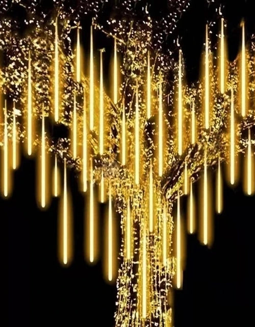 Load image into Gallery viewer, Outdoor Meteor Shower Christmas Lights 10 Tubes 192 Led Hanging String Lights for Garden Tree Holiday Party Decoation Lamp
