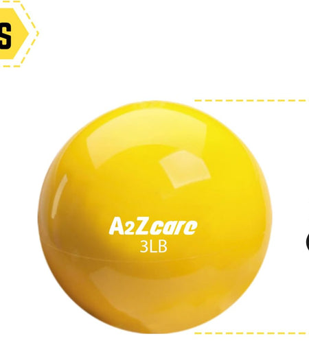 Toning Ball - Weighted Toning Exercise Ball - Soft Weighted Medicine Ball for Pilates, Yoga, Physical Therapy and Fitness