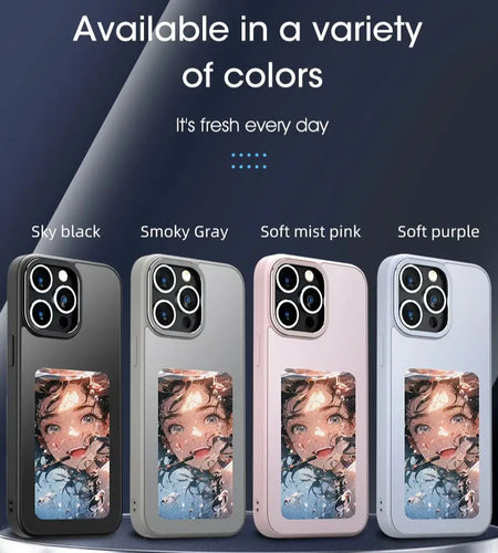 Eink Screen Smart NFC Phone Case for  15 14 13 Pro Max DIY E Ink Back Display Protection Case Free Case