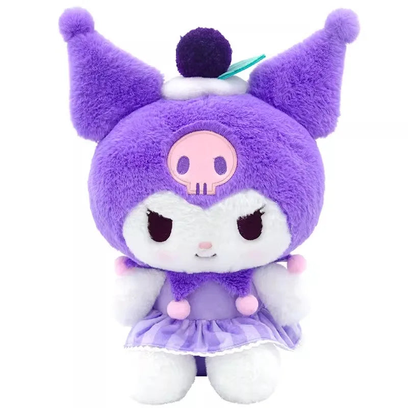 Sanrio Hello Kitty Anime Kuromi Melody Cartoon Cute Plush Stuffed Toys Soft Pillow Plushies Keyring Doll Birthday Gifts for Girl