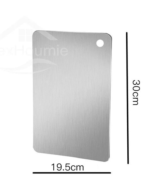 Load image into Gallery viewer, Stainless Steel Cutting Board Home Kitchen Rectangular Chopping Board Kneading Dough Cutting Dough and Fruit Vegetable Meat Tool
