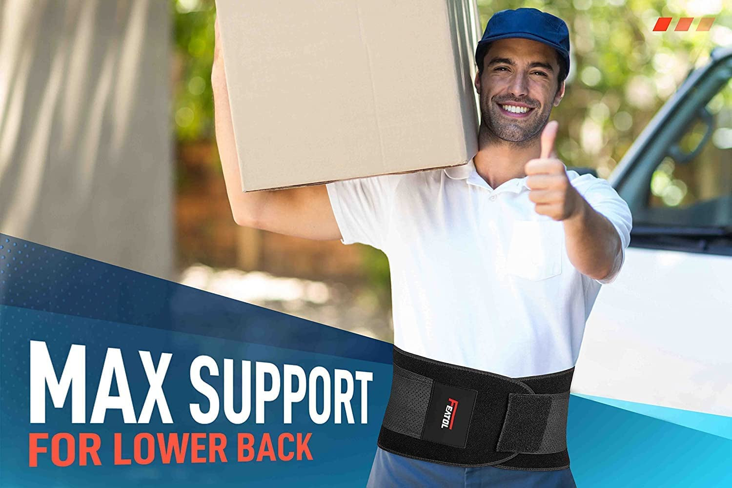 Back Brace for Lower Back Pain, Back Support Belt for Women & Men, Breathable Lower Back Brace with Lumbar Pad, Lower Back Pain Relief for Herniated Disc, Sciatica, Large Size/ X Large Size (Waist :30''-38.6'')