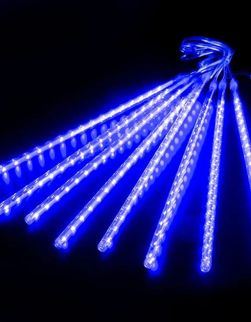 Load image into Gallery viewer, Outdoor Meteor Shower Christmas Lights 10 Tubes 192 Led Hanging String Lights for Garden Tree Holiday Party Decoation Lamp

