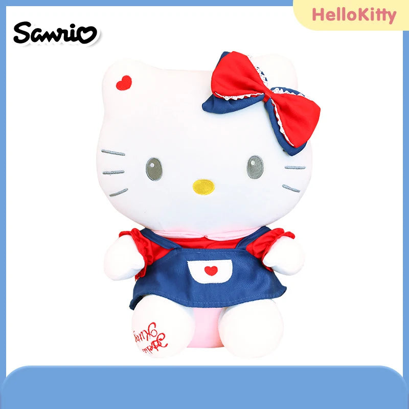 Sanrio Hello Kitty Anime Kuromi Melody Cartoon Cute Plush Stuffed Toys Soft Pillow Plushies Keyring Doll Birthday Gifts for Girl