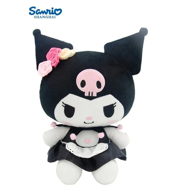 Sanrio Hello Kitty Anime Kuromi Melody Cartoon Cute Plush Stuffed Toys Soft Pillow Plushies Keyring Doll Birthday Gifts for Girl