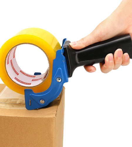 New Improved Design, Packaging Tape Dispenser with Quick Load Feature.