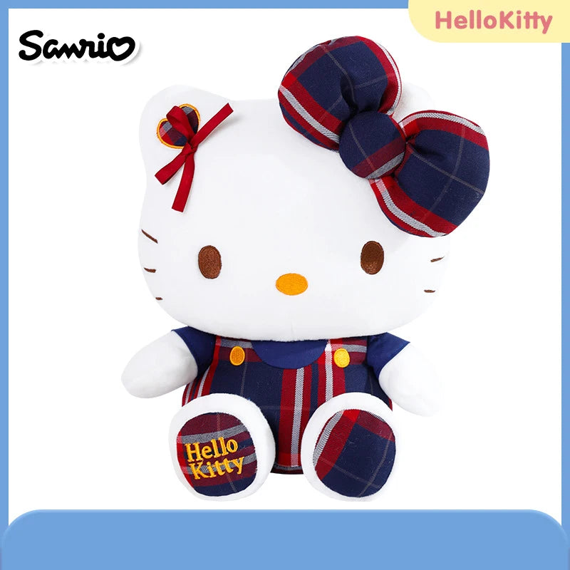 Sanrio Hello Kitty Anime Kuromi Melody Cartoon Cute Plush Stuffed Toys Soft Pillow Plushies Keyring Doll Birthday Gifts for Girl
