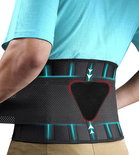 Back Brace for Lower Back Pain, Back Support Belt for Women & Men, Breathable Lower Back Brace with Lumbar Pad, Lower Back Pain Relief for Herniated Disc, Sciatica, Large Size/ X Large Size (Waist :30''-38.6'')