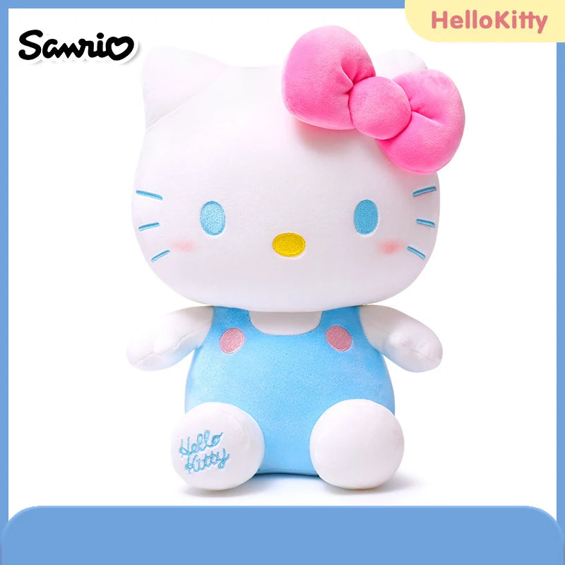 Sanrio Hello Kitty Anime Kuromi Melody Cartoon Cute Plush Stuffed Toys Soft Pillow Plushies Keyring Doll Birthday Gifts for Girl