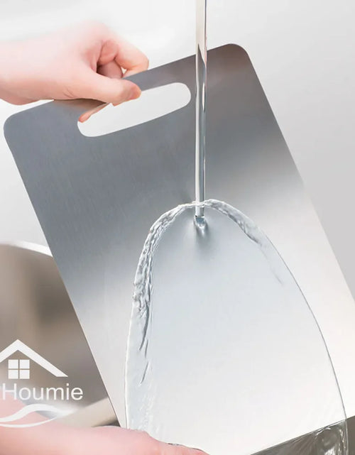 Load image into Gallery viewer, Stainless Steel Cutting Board Home Kitchen Rectangular Chopping Board Kneading Dough Cutting Dough and Fruit Vegetable Meat Tool
