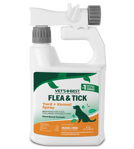Flea and Tick Yard and Kennel Spray - 32Oz.