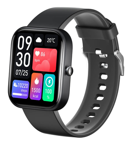 GTS5 Adult Smart Watch for Android and IOS, Fitness Tracker, IP67 Waterproof, Smart Watch for Women Men (Black)