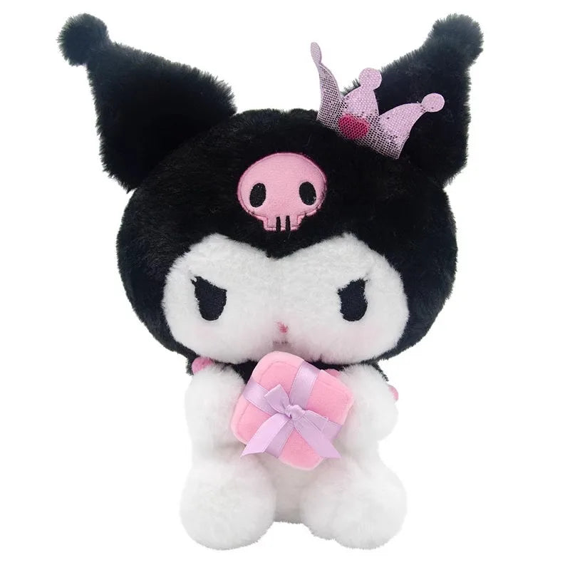 Sanrio Hello Kitty Anime Kuromi Melody Cartoon Cute Plush Stuffed Toys Soft Pillow Plushies Keyring Doll Birthday Gifts for Girl