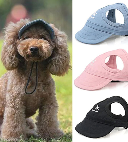 Pet Dog Caps Small Puppy Pets Summer Solid Oxford Cap Dog Baseball Visor Hat Outdoor Accessories Sunscreen Bonnet Cap Chihuahua