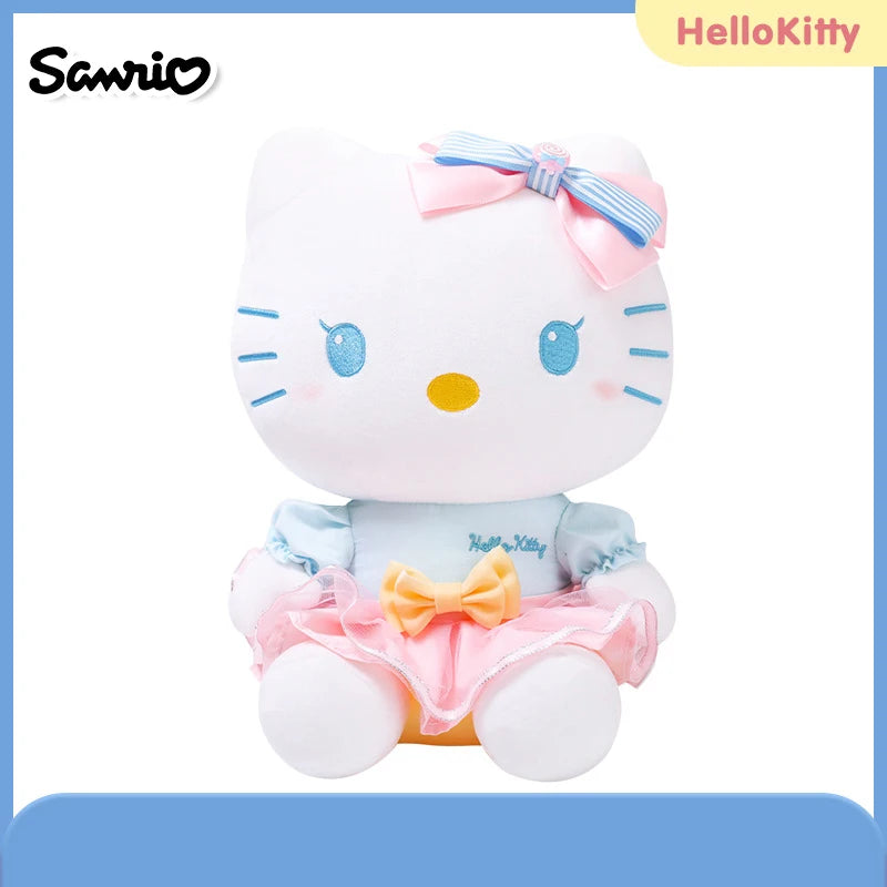 Sanrio Hello Kitty Anime Kuromi Melody Cartoon Cute Plush Stuffed Toys Soft Pillow Plushies Keyring Doll Birthday Gifts for Girl