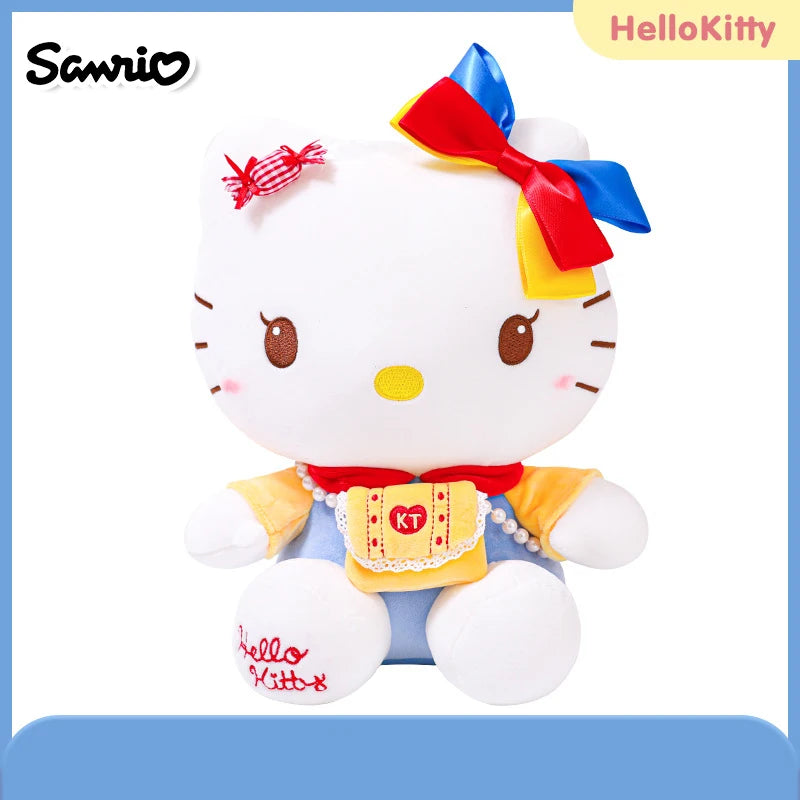 Sanrio Hello Kitty Anime Kuromi Melody Cartoon Cute Plush Stuffed Toys Soft Pillow Plushies Keyring Doll Birthday Gifts for Girl