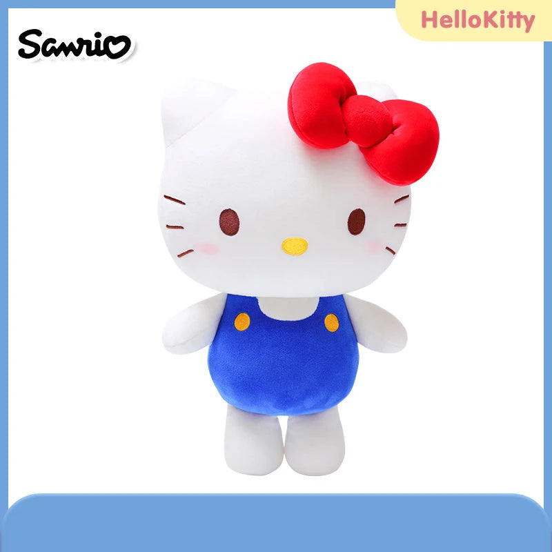 Sanrio Hello Kitty Anime Kuromi Melody Cartoon Cute Plush Stuffed Toys Soft Pillow Plushies Keyring Doll Birthday Gifts for Girl